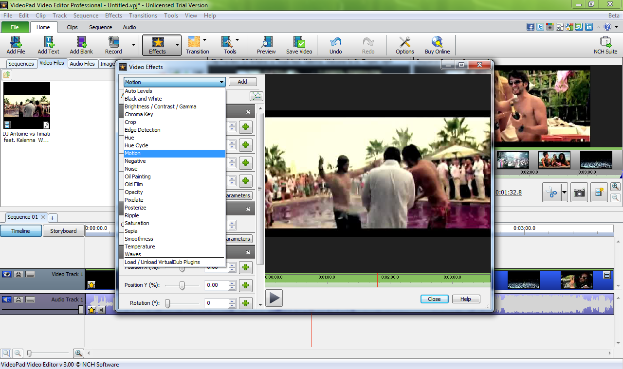 videopad video editor